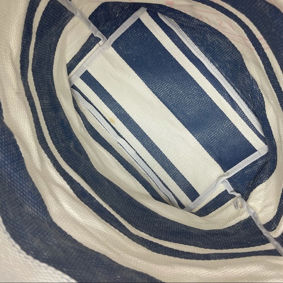 Victoria’s Secret VS in Paradise Blue Striped Tote Beach Bag - Picture 10 of 13